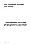 La validation des acquis de l'expérience, pour un ré-investissement et une rénovation de la VAE