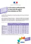 La formation professionnelle et statutaire des agents des ministères en 2014