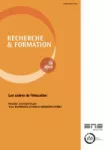 Recherche et formation, n°78 - octobre 2016 - Les cadres de l'éducation