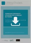 Céreq études, n°13 - juillet 2017 - Formation continue et situation sur le marché du travail. Premiers indicateurs du volet salariés de l'enquête Defis