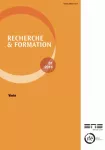 Recherche et formation, n°81 - 2016 - Varia