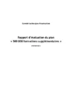 Rapport d’évaluation du plan « 500 000 formations supplémentaires »