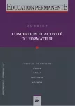 Education permanente, n°204 - septembre 2015 - Conception et activité du formateur