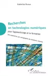 Recherches en technologies numériques pour l’apprentissage et la formation