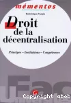 Droit de la décentralisation