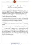 Observations à propos du projet d’accord constitutif de l’OPCO des « entreprises de services »