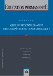 Quelle reconnaissance des compétences transversales ? : dossier