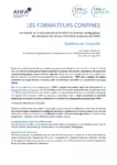 Les formateurs confinés : impacts de la crise sanitaire Covid-19 sur les pratiques pédagogiques des formateurs des réseaux CFA Pilotes et Associés de l'ANFA