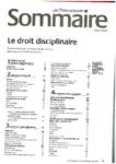 Liaisons sociales : les thématiques, n°77 - mars 2020 - Le droit disciplinaire - la rupture conventionnelle individuelle