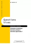 Questions vives, recherches en éducation, n°31 - octobre 2020 - Évaluation et numérique : nouvelles pratiques ? Nouvelles opportunités ?