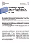 Stats rapides, n°70 - avril 2021 - La formation statutaire et professionnelle dans la fonction publique de l’État en 2019 