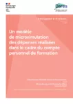 Comment fonctionne la microsimulation des dépenses de CPF développée par la Dares et la Caisse des dépôts