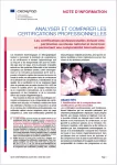 Note d'information - CEDEFOP, n° 2021 08 - août 2021 - Analyser et comparer les certifications professionnelles