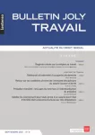 Bulletin Joly travail, n°9 - septembre 2021 - Regards croisés sur la religion au travail