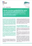 DARES analyses, n°60 - octobre 2021 - Quelle insertion professionnelle après un contrat de professionnalisation ?