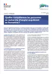 Dares focus, n°77 - décembre 2021 - Quelles compétences les personnes en recherche d’emploi acquièrent en formation ?