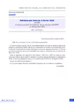 Adhésion par lettre du 8 février 2022 du SNBI à l'accord constitutif de l'opérateur de compétences OCAPIAT du 18 décembre 2018