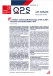 QPS - Questions politiques sociales : les brèves, n°15 - septembre 2022 - La formation professionnelle financée par le CPF en 2021 : comment la consommation évolue-t-elle ?