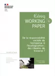 Working paper, n°12 - septembre 2022 - De la Responsabilité Sociale de l'Entreprise (RSE) à l’écologisation : des chemins de traverse ?