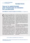 Les notes du CAE, n° 75 - septembre 2022 - Cap sur le capital humain pour renouer avec la croissance de la productivité