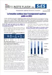 Note flash du SIES, n° 35 - décembre 2022 - La formation continue dans l’enseignement supérieur public en 2021