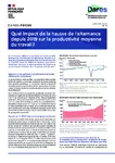 Quel impact de la hausse de l'alternance depuis 2019 sur la productivité moyenne du travail ?