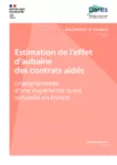 Estimation de l’effet d’aubaine des contrats aidés : enseignements d’une expérience quasi naturelle en France