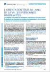 Note d'information - CEDEFOP, n° 2023 07 - juillet 2023 - L’orientation tout au long de la vie des personnes handicapées