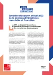 Mon Compte Formation : synthèse du rapport annuel 2022 de la gestion administrative, comptable et financière