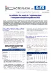 Note flash du SIES, n° 30 - décembre 2023 - La validation des acquis de l’expérience dans l’enseignement supérieur public en 2022