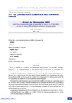 Accord du 28 novembre 2023 relatif aux mesures urgentes en faveur de l'emploi et de la formation en cas de graves difficultés économiques conjoncturelles