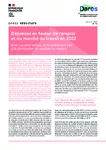 Dépenses en faveur de l’emploi et du marché du travail en 2022 : une nouvelle baisse, principalement liée à la diminution du soutien au revenu