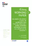 Les emplois de premiers niveaux de qualification dans l’industrie alimentaire : quelles possibilités d’évolution ouvertes aux salariés par les branches ?