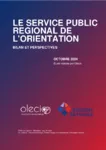 Le service public régional de l'orientation : bilan et perspectives