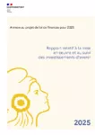 Rapport relatif à la mise en œuvre et au suivi des investissements d'avenir ; Annexe au projet de loi de finances pour 2025