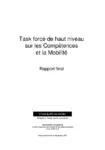 Task force de haut niveau sur les compétences et la mobilité - Rapport final