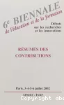 6ème biennale de l'éducation et de la formation