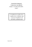 Compétences et qualifications, classifications, validation des acquis par l'expérience et formation professionnelle