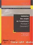 Validation des acquis de l'expérience