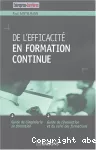 De l'efficacité en formation continue