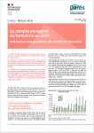 DARES résultats, n°59 - octobre 2021 - Le compte personnel de formation en 2020. Une hausse sans précédent des entrées en formation