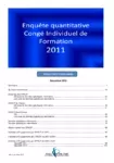 Enquête quantitative congé individuel de formation 2011