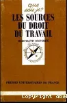 Les Sources du droit du travail