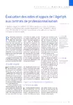 Evaluation des aides et appuis de l'Agefiph aux contrats de professionnalisation