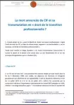 La mort annoncée du CIF et sa transmutation en "droit de la transition professionnelle ?"