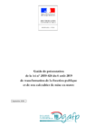 Guide de présentation de la loi n° 2019-828 du 6 août 2019 de transformation de la fonction publique et de son calendrier de mise en œuvre  - URL