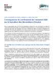 Conséquences du confinement de l’automne 2020 sur la formation des demandeurs d’emploi