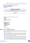 Avenant du 31 mai 2022 à l'accord du 20 octobre 2020 relatif au dispositif d'activité réduite pour le maintien en emploi (ARME)