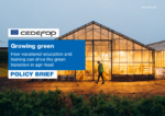 Growing green : how vocational education and training can drive the green transition in agri-food