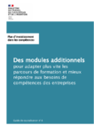 Des modules additionnels pour adapter plus vite les parcours de formation et mieux répondre aux besoins de compétences des entreprises : présentation de la démarche et illustrations concrètes de projets mis en œuvre en régions - Plan d’investissement dans les compétences - Guide de capitalisation n° 8